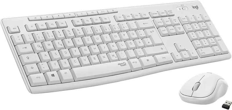 Logitech MK295 Silent Wireless Combo 920-009819 Tangentbord med Mus, Vit