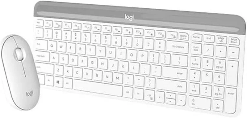 Slim Wireless Keyboard and Mouse Combo MK470. Trådlöst tangentbord och mus, smal profil och minimalistisk design, USB-mo