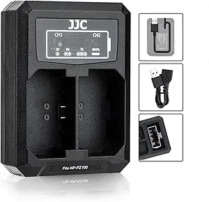 JJC NP-FZ100 USB dubbel batteriladdare adapter