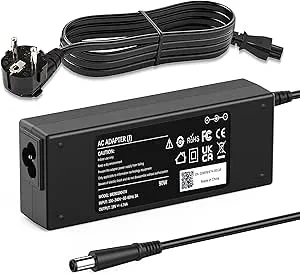 Laddningskabel för bärbar dator 90 W 65 W nätdel laddare för HP Pavilion G4 G6 G7 DV4 DV5 DV6 DV7 Elitebook 840 850 G1 G2 8440p 8460p 8470p 8540p Compaq Presario CQ57 CQ60 CQ61 CQ62 Probook G0 G1 19 V