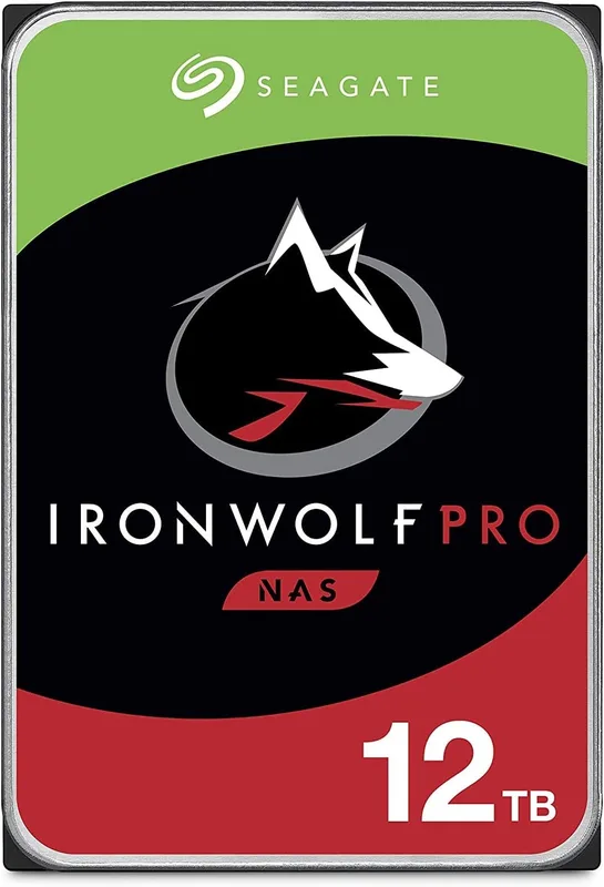 Seagate IronWolf Pro 12 TB NAS intern hårddisk HDD – 3,5 tum SATA 6 Gb/s 7200RPM 256 MB cache för RAID-nätverk Attached Storage Data Recovery Service – frustrationsfri förpackning