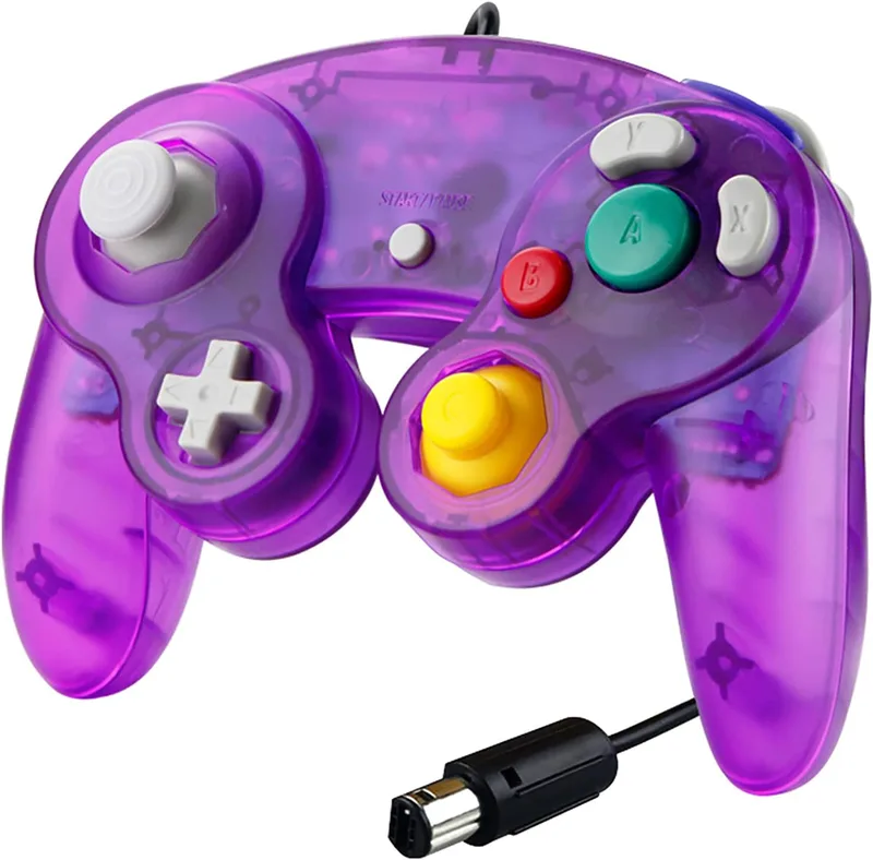 SANVIE Wired Gamecube Controller för Nintendo Switch, Kabel Classic GC Game Cube NGC Controller gamepad, kompatibel med Wii U Switch PC Super Smash Bros SV002