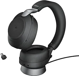 Jabra Evolve2 85 trådlöst headset med laddningsstation