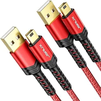 JSAUX Mini USB-kabel [2 st 1M+2M]