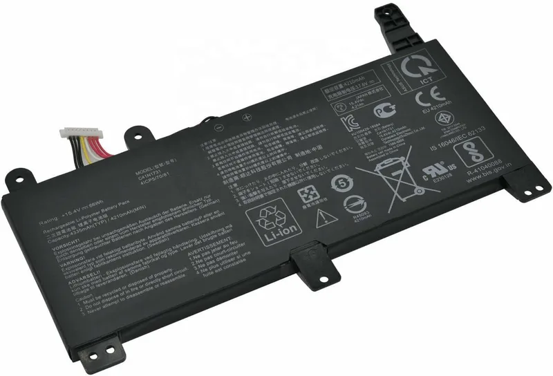 C41N1731 15,4 V 66 Wh 4335 mAh datorbatteri ersättning för Asus GL504 GL504GM GL504GS ROG Strix GL504GW Scar II GL504GM-ES155T GL504GM-ES158T GL504GM-