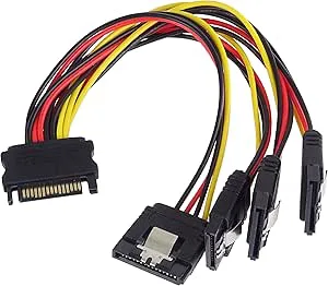 PremiumCord Power Splitter SATA till hårddisk