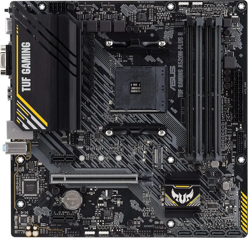 ASUS TUF Gaming A520M-PLUS WiFi Micro-ATX AMD B550 Ryzen AM4, M.2, Wi-Fi 802.11ac, SATA 6 Gbps, USB 3.2 Gen 1, SATA 6 Gbps och 2 Gen adresserbara aura-kontakter : Asustek
