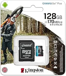 Kingston 128 GB microSDXC Canvas Go Plus 170 MB/s Read UHS-I