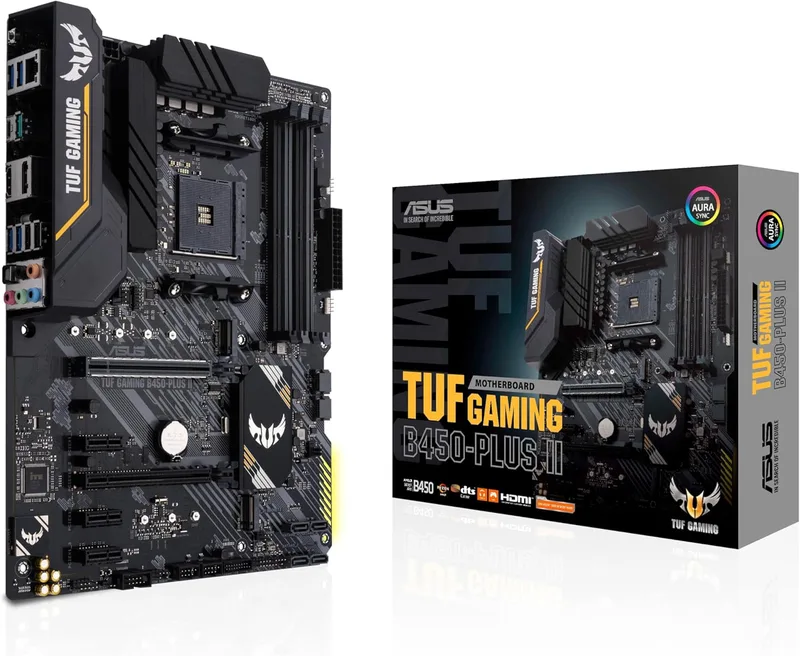ASUS TUF Gaming B450-Plus II moderkortsbas AM4