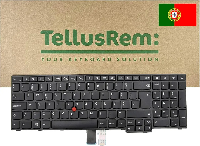portugisiskt icke-bakgrundsbelyst tangentbord för Lenovo Thinkpad E550 E560 E560c