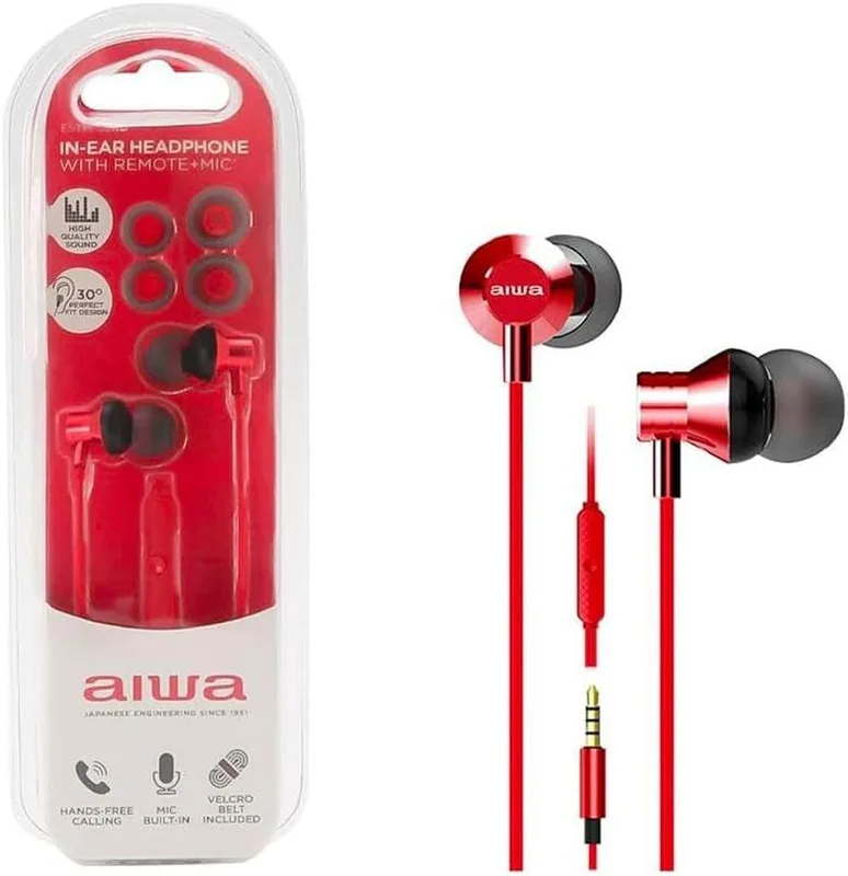 Aiwa Hörlurar In-Ear ESTM-50RD