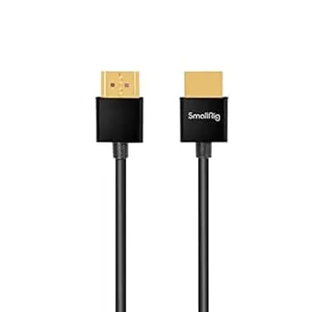 SMALLRIG Upgraded Ultra Thin HDMI Cable 35cm/1.15Ft (A to A)