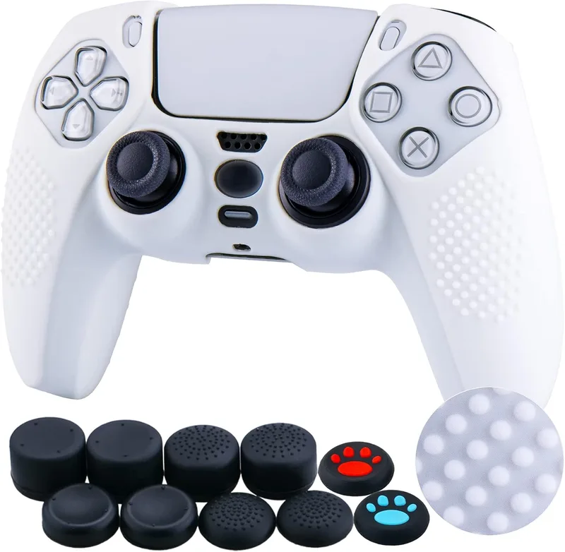 Studded Silicone Rubber Gel Customizing Skin Cover for PS5 Dualsense Controller