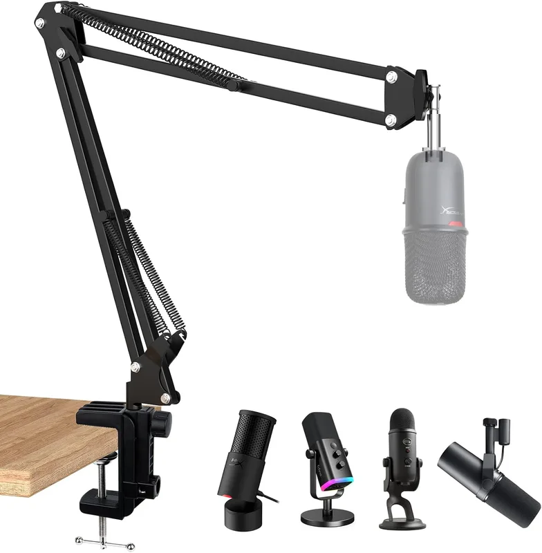 SUNMON Svart bomarm för Hyperx SoloCast