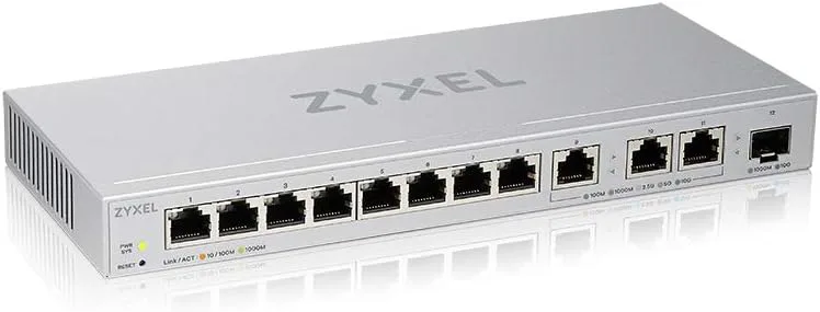 Zyxel 12-portars Multi-Gigabit Ethernet Web Managed Switch