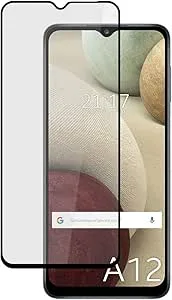 Fullt härdat glas skärmskydd 5D Full Glue Svart för Samsung Galaxy A12/M12 Glas