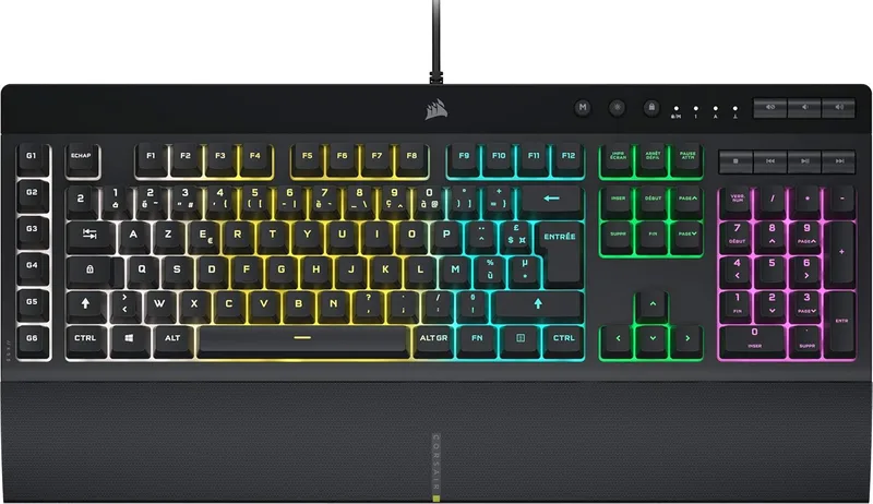 Corsair K55 RGB PRO gummi