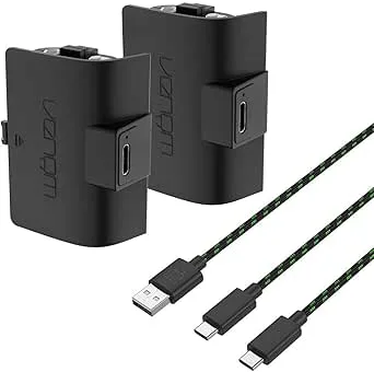 Venom Xbox-kontroller med hög kapacitet 1100mAh uppladdningsbart Twin Pack
