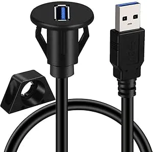Herfair USB-panel infälld monteringskabel