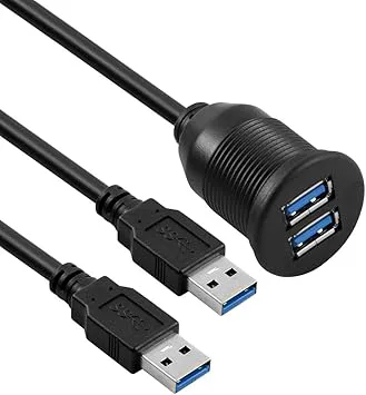 USB-panel infälld monteringskabel