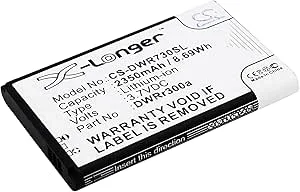 TECHTEK Batteri 2350mAh kompatibel med [D-Link] DWR-720, DWR-720 B1, DWR-730, DWR-730 B1, B2, DWR-830 A1, DWR-932 C1, DWR-932C A1 ersätter 6BT-R300A-291, 6BT-R600B-2902, DWRr300a, DWRr600b