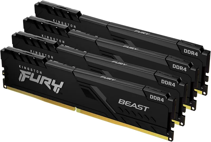 128 GB (4x32GB) DDR4-3200 Kingston FURY Beast CL16