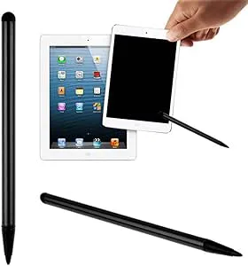 Washranp pekskärmspennor för pekskärmar, 2 st kapacitiva penna pekskärm stylus penna för iPad surfplatta smartphone svart