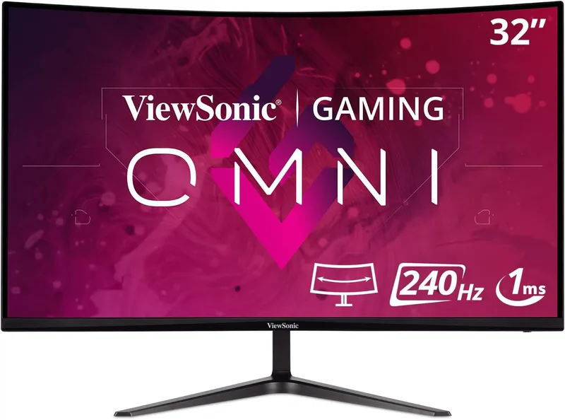 VIEWSONIC - LFD VX3219-PC-MHD - LED-skärm - böjd - 32" - 1920 x 1 080 Full HD (1 080p) @ 240 Hz - VA - 300 cd/m² - 4 000:1-1 ms - HDMI, DisplayPort -
