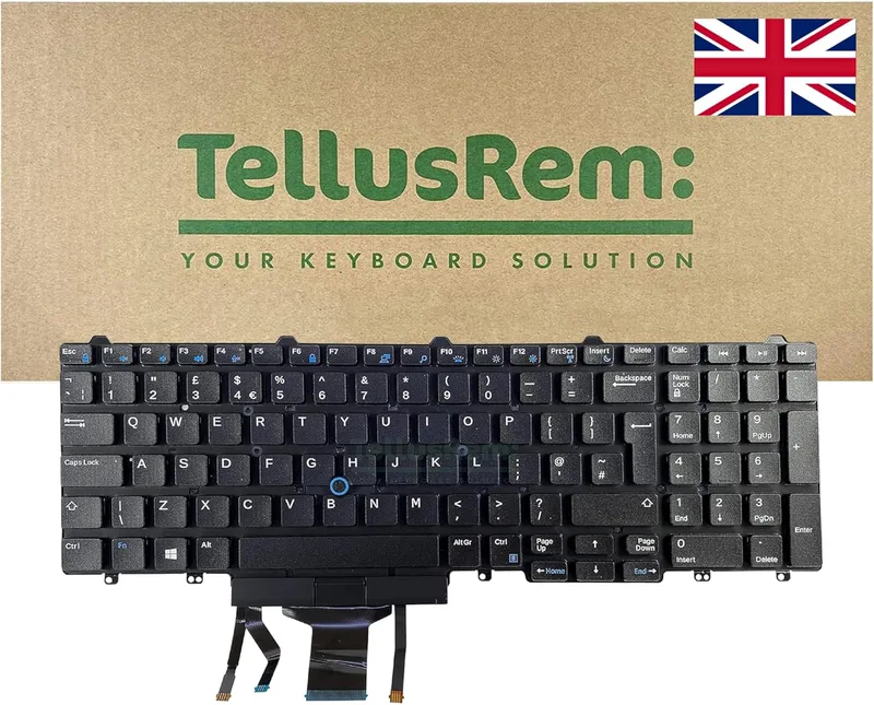 ersättande bakgrundsbelyst tangentbord för Dell Latitude E5550 E5570 5580 5590