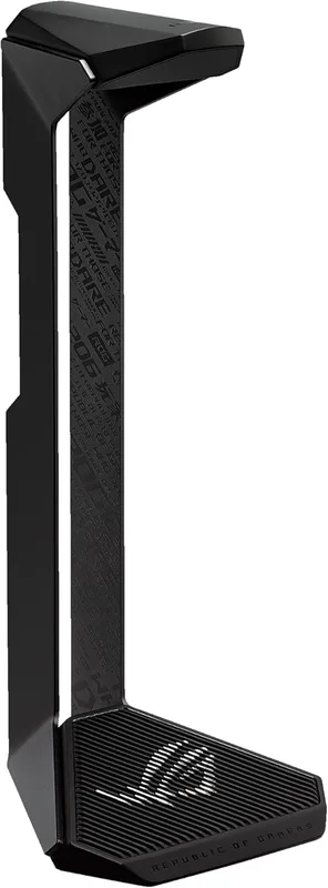 ASUS ROG Throne II Core spelheadset stativ (aluminiumlegering, halkfritt stativ, ROG-mönster, silver ROG-logotyp, svart)