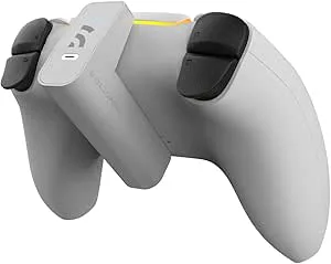 Remotto 5 - Laddare till PS5 trådlös handkontroll - bärbart batteri för DualSense spelar medan du laddar - lång livslängd +12 timmars batteritid - PS5 tillbehör