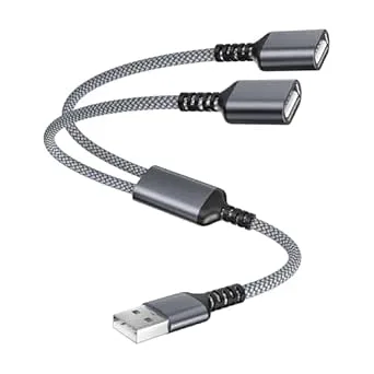 Itramax USB-splitter Y-kabel 2 portar 0,3m,1 i