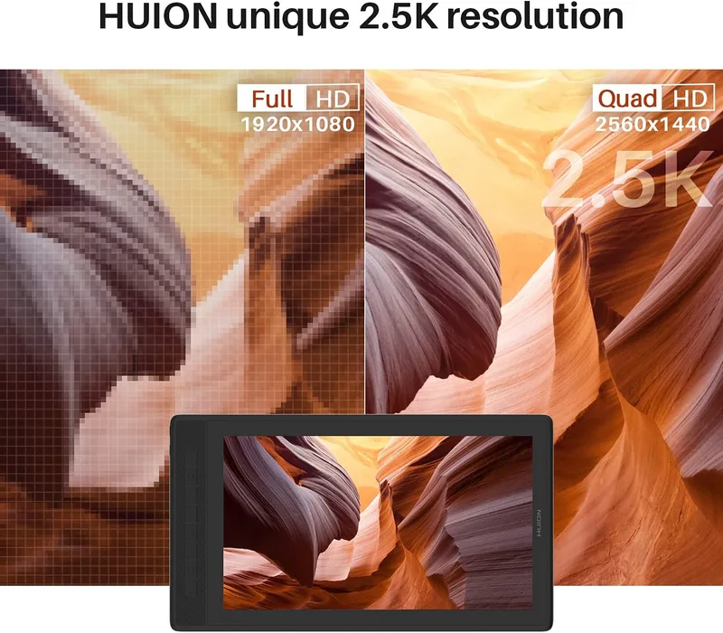 2022 HUION Kamvas Pro 16 2.5K QHD Grafisk ritplatta