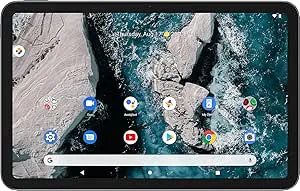 Nokia T20 Android 11 WiFi-surfplatta med 10,36 tums skärm, 4 GB RAM/64 GB ROM, 8 200 mAh batteri, 8 MP 5 MP kamera, stereohögtalare med OZO-uppspelning, dubbel mikrofon, metallhölje – havsblå : Nokia
