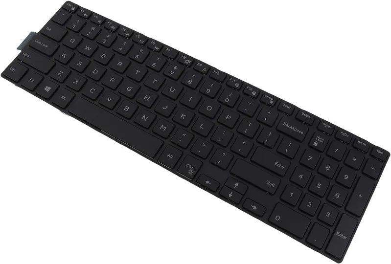 Ersättningstangentbord för Dell, Inspiron 15 3000/15 5000/17‑5000/5547/3542 Tangentbord för Bärbar Dator, 101 Tangenter Laptop Byt Tangentbord, Känsli