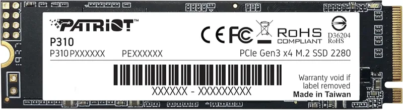 Patriot P310 M.2 PCIe Gen 3 x4 480GB SSD