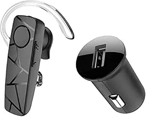 Tellur VOX 60 Bluetooth-headset, Multipoint, stöder två anslutna telefoner samtidigt, billaddare ingår, svart