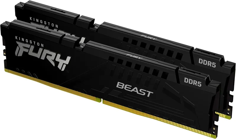 Kingston FURY Beast Svart 32 GB (2 x 16 GB) 5600MT/s DDR5 CL40 DIMM Fast Computer Gaming-minne Kit