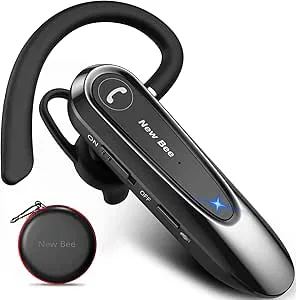 New Bee Handsfree-hörlurar med dubbel mikrofon V5.0 Bluetooth-headset