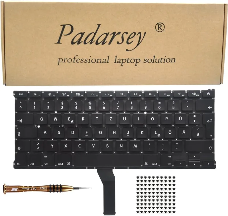 Padarsey Laptop tangentbord ersättning tyska QWERTZ