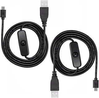 Greluma 2 St USB Hane till Micro USB Hane Kabel