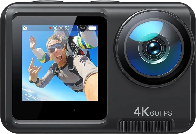 Action kamera 4K / 60fps Dual-screen