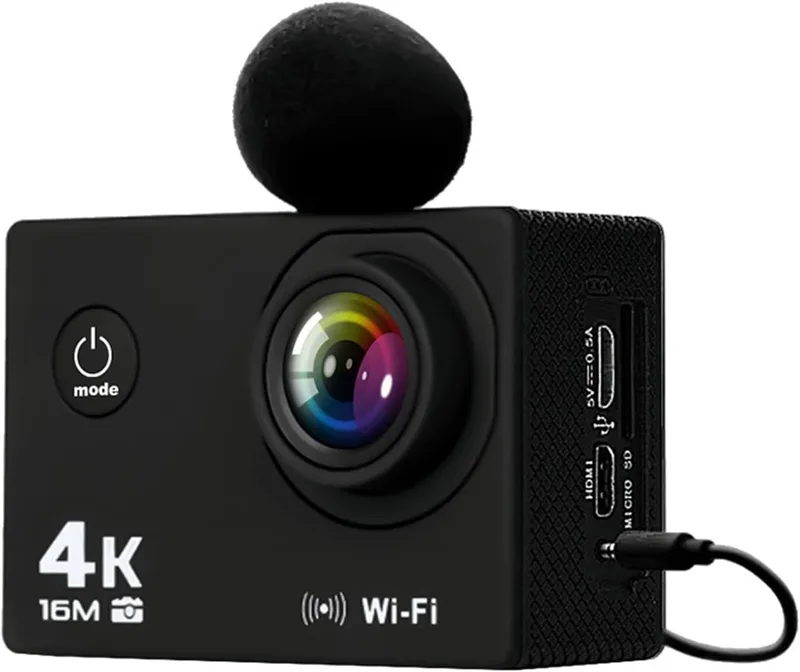 Action kamera Sportkamera Vattentät Utesporter Kamera 1080p