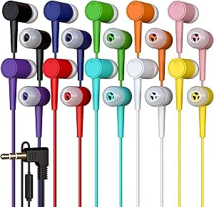 Redskypower 10-pack bulk trådbundna öronsnäckor med mikrofon