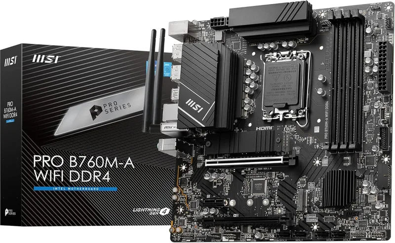 MSI PRO B760M-A WIFI DDR4 Moderkort
