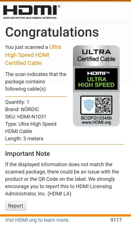 NÖRDIC CERTIFIED CABLES Ultra High Speed HDMI 2.1