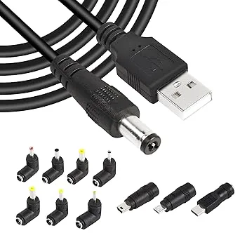 GINTOOYUN USB 2.0 till DC strömkabel