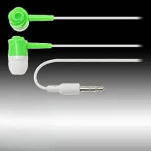 Ruilogod 3.5mm Grön Rose Flower hörlurar headset