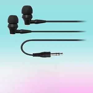 Ruilogod Svart 3,5 mm ljud hörlurs hörlurar