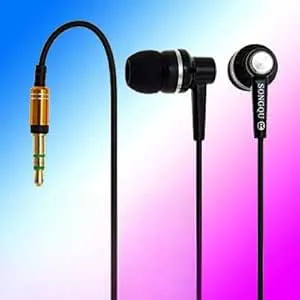 Ruilogod Black Stereo In-ear-ear hörlurar hörlurar för